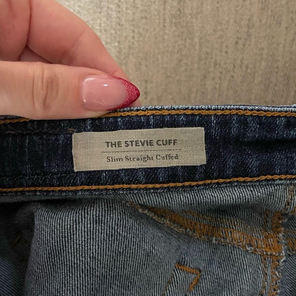 AG Adriano Goldschmied The Stevie Cuff Jeans Size 27 Blue Wash‎ - Picture 3 of 5